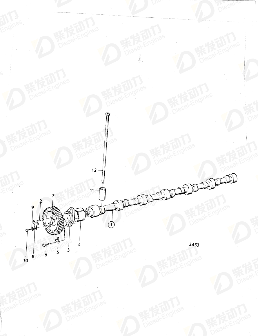 VOLVO Camshaft 467858 Drawing